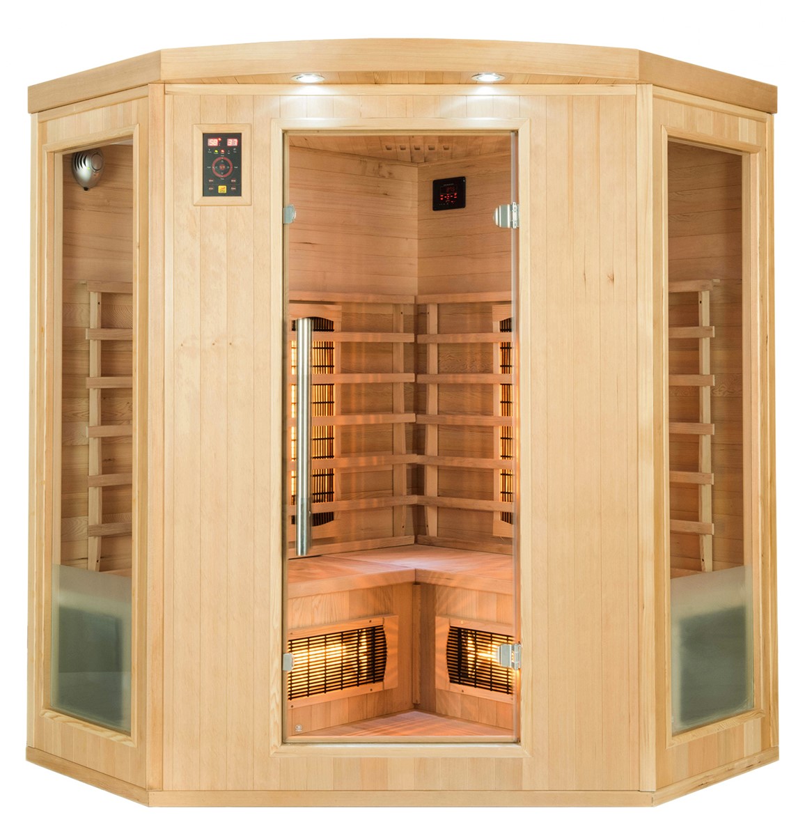 Sauna infrarouge Apollon Quartz 3 places angulaire